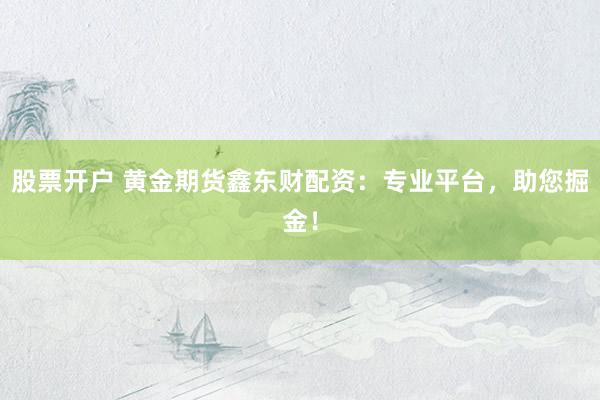 股票开户 黄金期货鑫东财配资:专业平台,助您掘金!