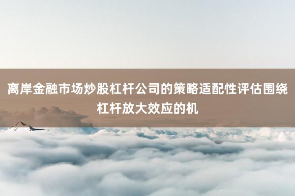 离岸金融市场炒股杠杆公司的策略适配性评估围绕杠杆放大效应的机