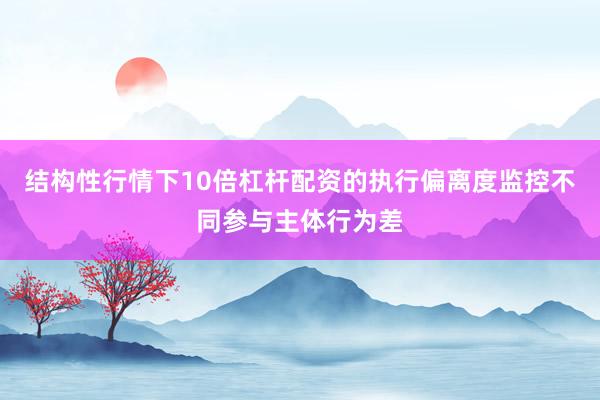结构性行情下10倍杠杆配资的执行偏离度监控不同参与主体行为差